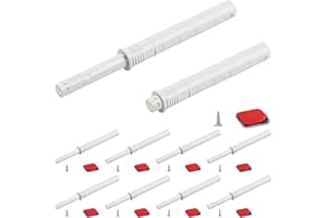 4.21" Push to Open Cabinet Hardware CBRIVE 10 Pack Push Latch & Lock for Hidden Door Touch Latches and Catch Push Release Dra
