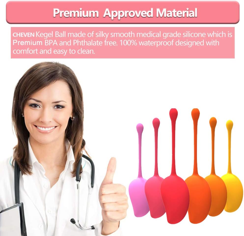 Kegel Balls for Women Beginners & Advanced, Ben Wa Balls Sets(6 Pcs Set), Kegel Exerciser Weights Products for Tightening,Doctor Recommended for Women & Girls Bladder Control & Pelvic Floor Exercises: Health & Personal Care