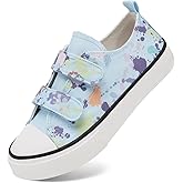 AOVOG Toddler Little Kid Cushioned Canvas Shoes Slip On Sneakers Soft and Durable