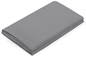 HBHLFZ Twin XL Flat Sheet, Soft and Breathable Brushed Ultra-Fine Fiber Bed Sheets - Hotel Grade Bed Sheets-Shrink Resistant and Fade Resistant-Easy to Care for，Flat Sheet Only（Twin XL，Gray）