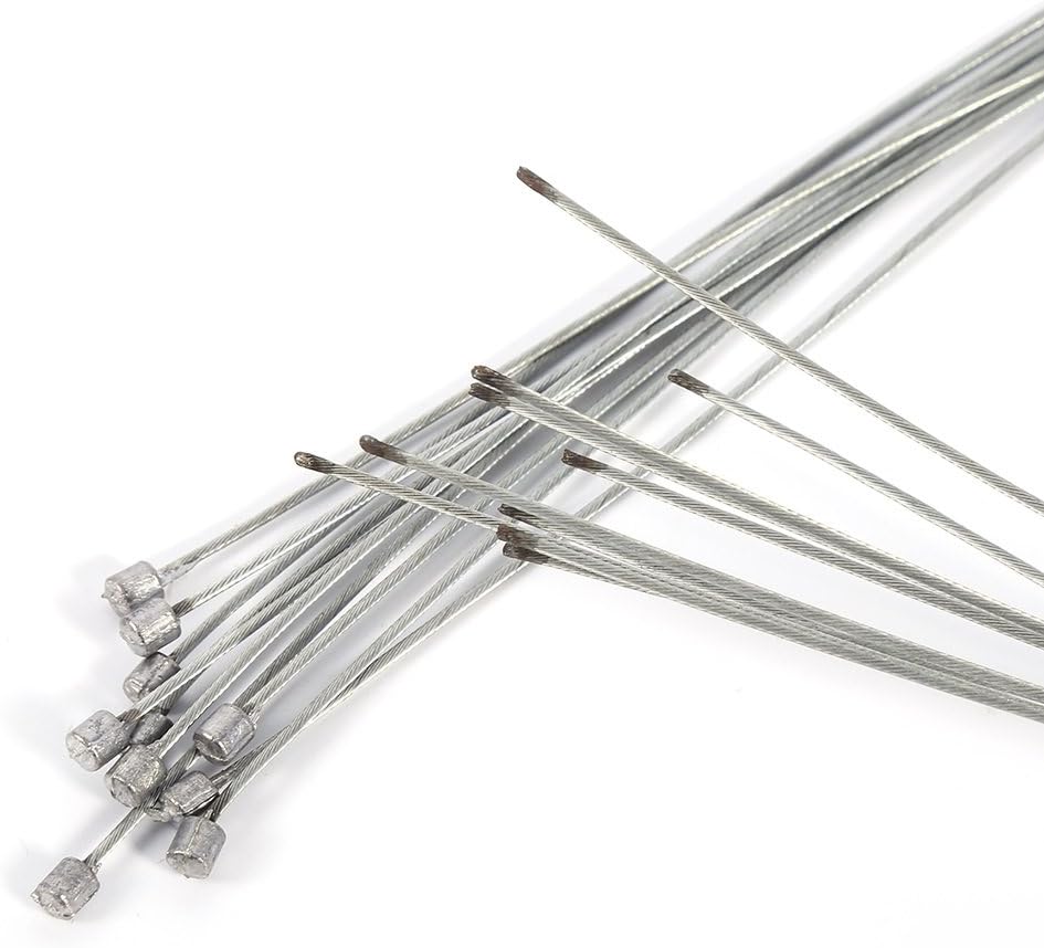 Bike Gear Cable, 10Pcs 2M Stainless Steel Gear Shifter Cable Bicycle