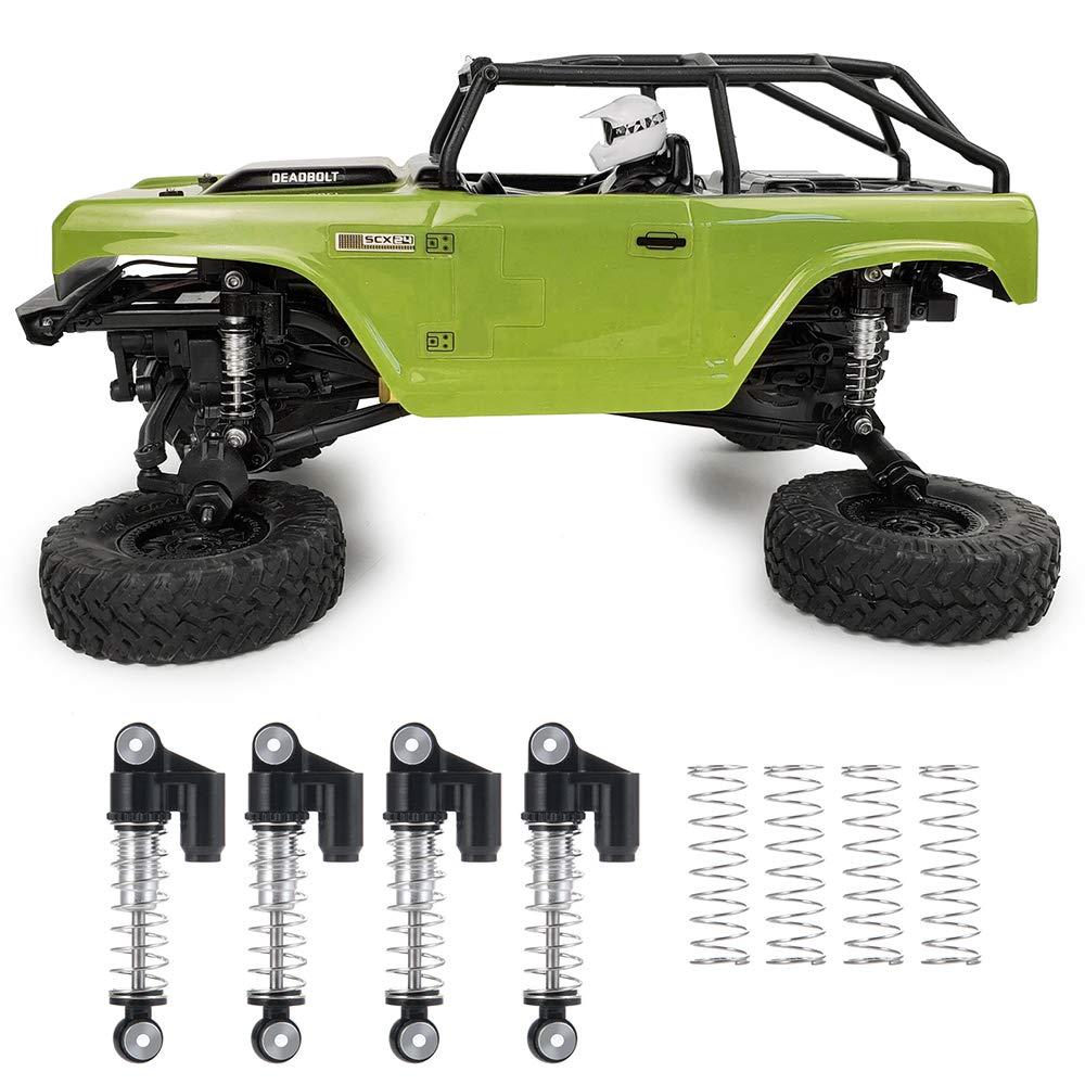XUNJIAJIE 4pcs RC Shock Absorber Shock Absorber for 1:24 Axial SCX24 AXI90081 RC Crawler Car Upgrades Accessories