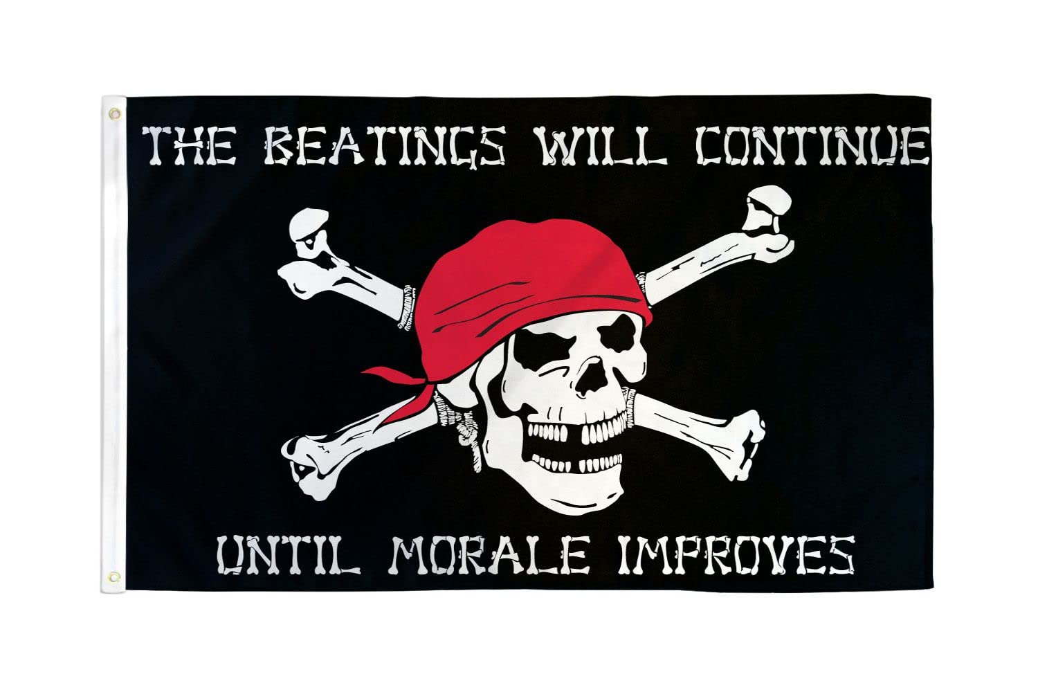 AZ FLAG - Pirate Morale Flag - 3x5 Ft - 100D Polyester Skull Pirates Banner with Two Metal Grommets - Fade Resistant - Vivid Colors - 3' x 5' Feet - 150x90 Cm