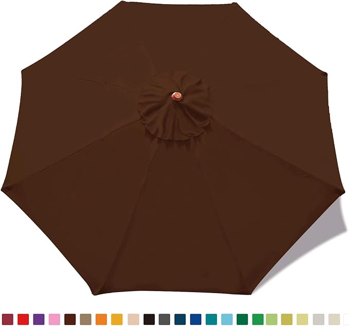 Mastercanopy Lona de repuesto para sombrilla redonda de 2, 74 cm con 8 rayos, solo se vende la