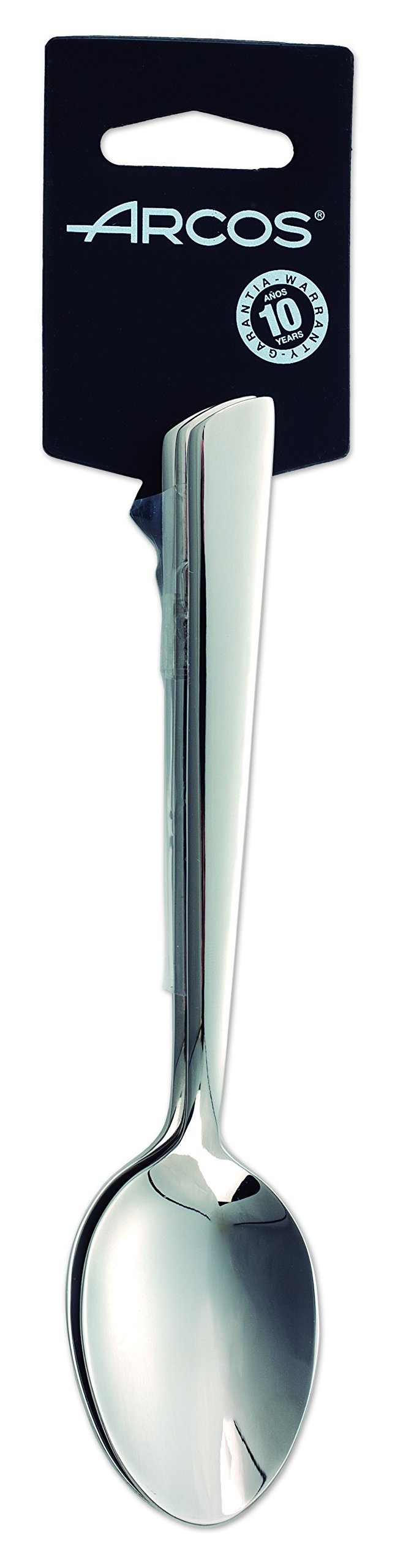 Arcos Series Toscana - Dessert Spoon Set (3 Spoons) - Monoblock of one Piece Stainless Steel 18/10 and 7" Silver Color