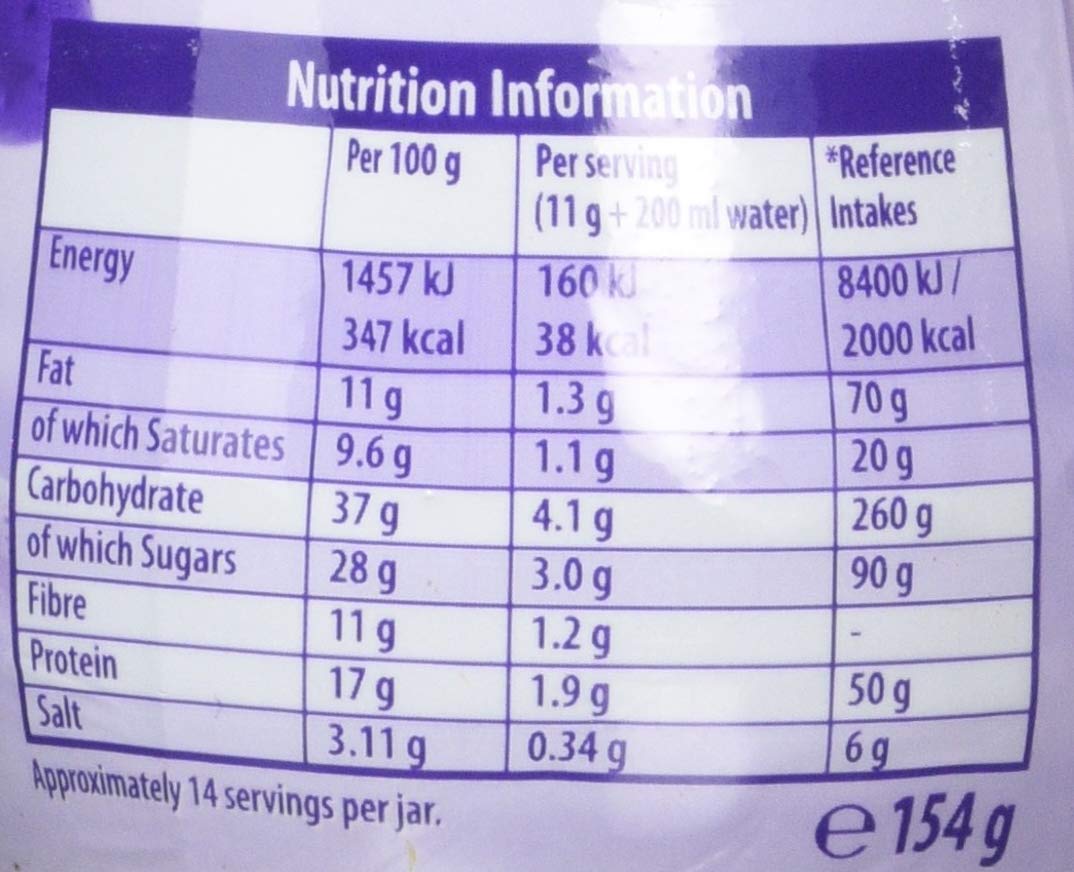 Cadbury Highlights Instant Hot Chocolate Cocoa Powder, 154 g, Pack of 6