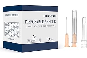 AHHKZT 25 Gauge 5/8-Inch, with Individually Wrapped, 100 PCS Luer Lock Industrial Dispensing Accessories