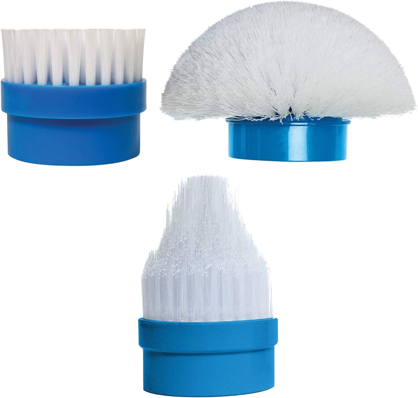 Actibrush Set of 3 Replacement Brushes – Ideal for Cleaning Tiles, Joints, Showers, Baths, Sinks, Door Rails, Outdoor Furniture, Wheels, Boats, Bikes, Etc.