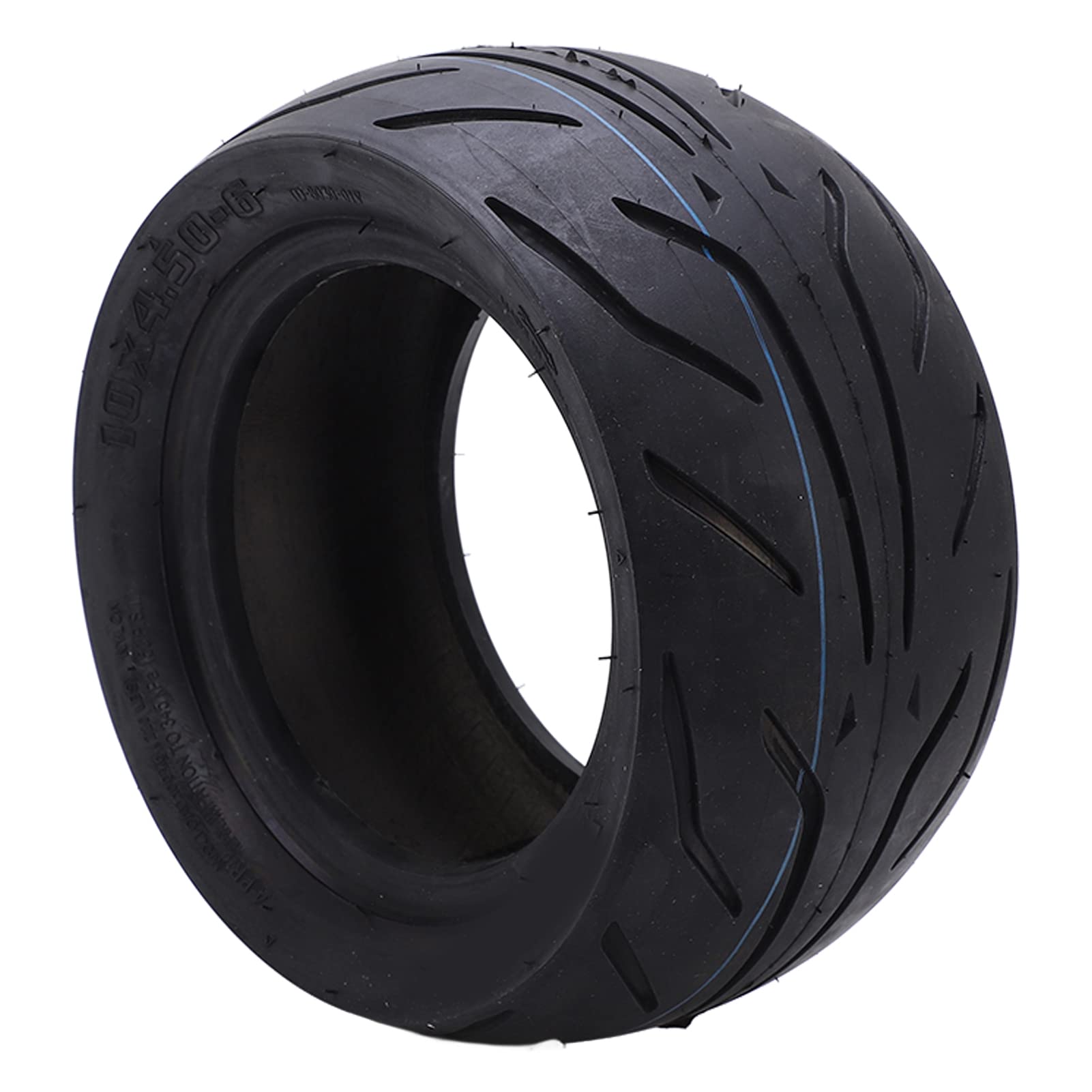 View 1 of 10 Inch Tire, 10x4.50-6 Tubeless Rubber Tire, Electric Scooter Tire Replacement Impact Resistance Slip Resistance
