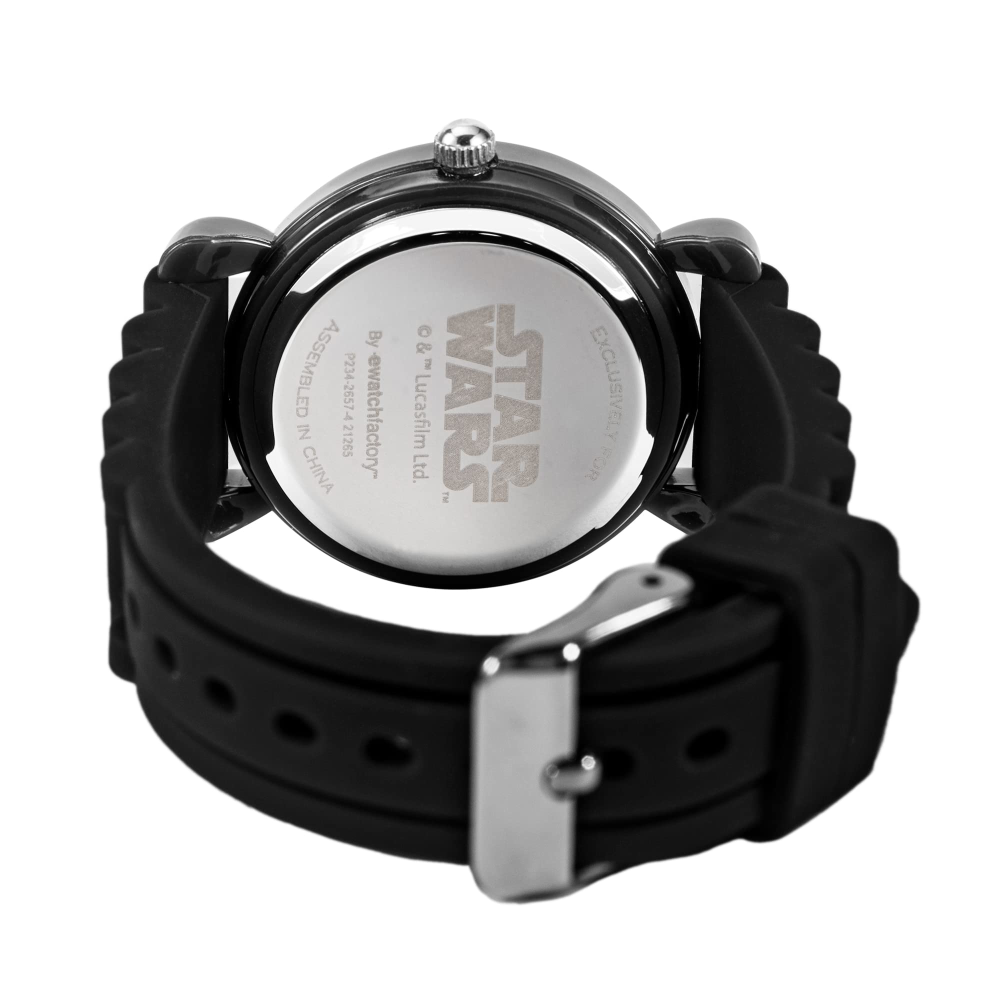 Star Wars The Mandalorian Kids' Plastic Time Teacher Analog Quartz Silicone Strap Watch