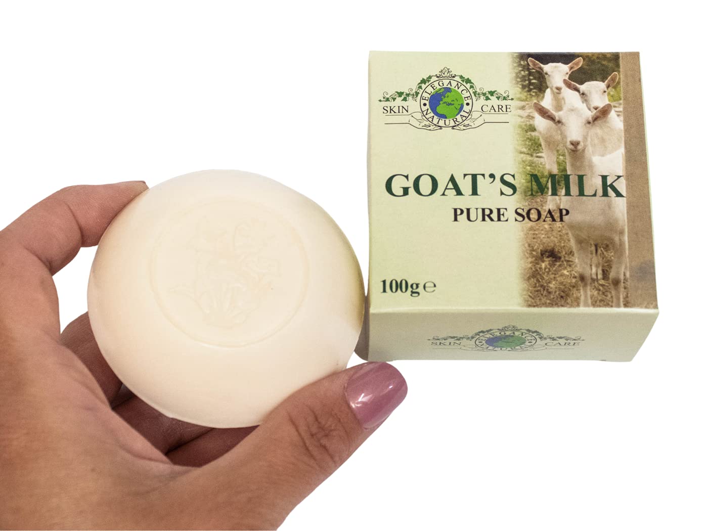 Goats Milk Pure Soap 100g Triple Milled Hand Finished Luxury Gift Boxed Elegance Natural Skin Care