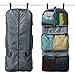 RuMe Tri-fold Garment/Clothing Travel Organizer Bag With Attached Packing Cubes For Clothes And Shoes (Fletcher)