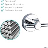 JASSFERRY Chrome Round Wall Mounted Toilet Roll Holder Bathroom Storage view 5