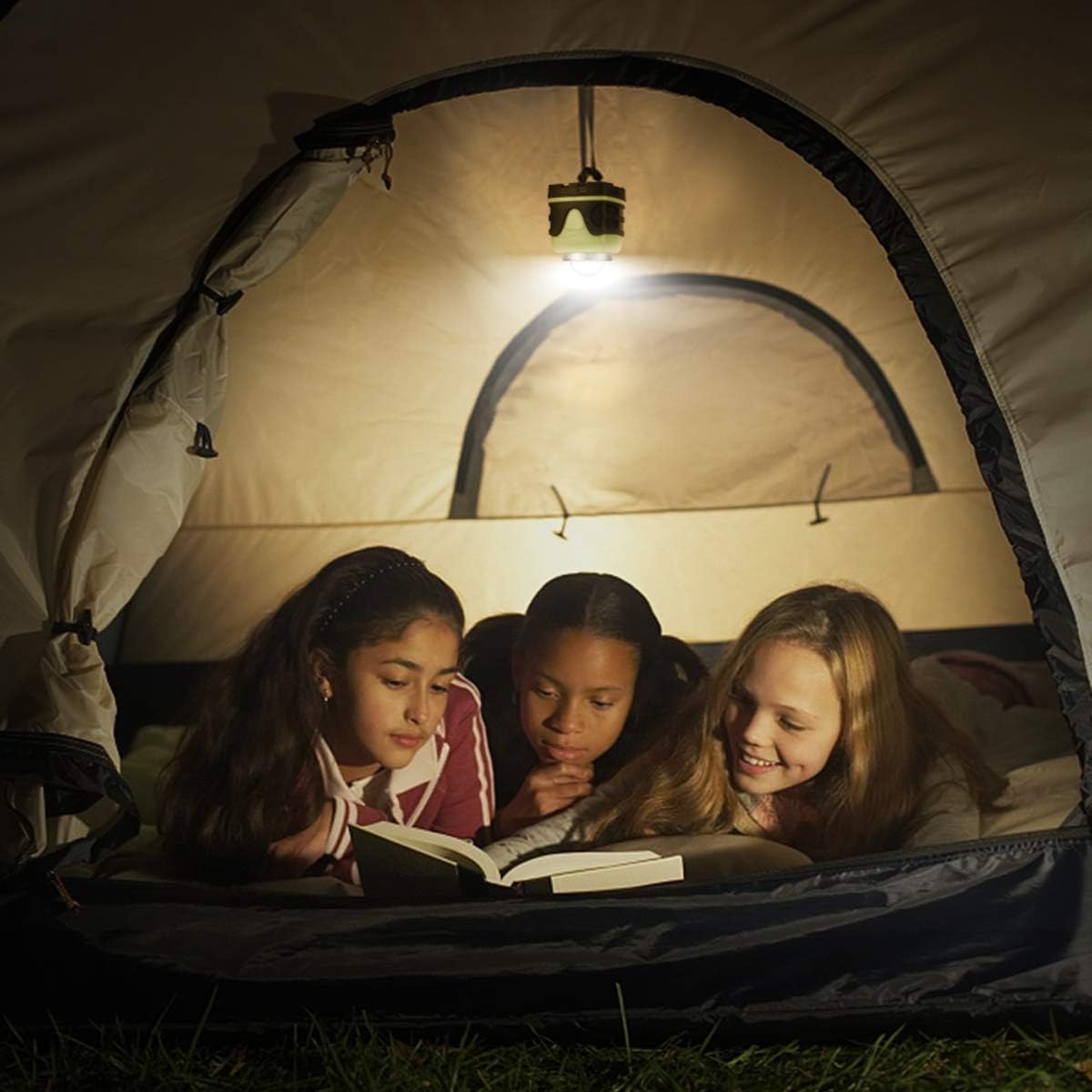 LE LED Camping Lantern, Battery Powered LED with 1000LM, 4 Light Modes, Waterproof Tent Light, Perfect Lantern Flashlight for Hurricane, Emergency, Survival Kits, Hiking, Fishing, Home and More: Sports & Outdoors