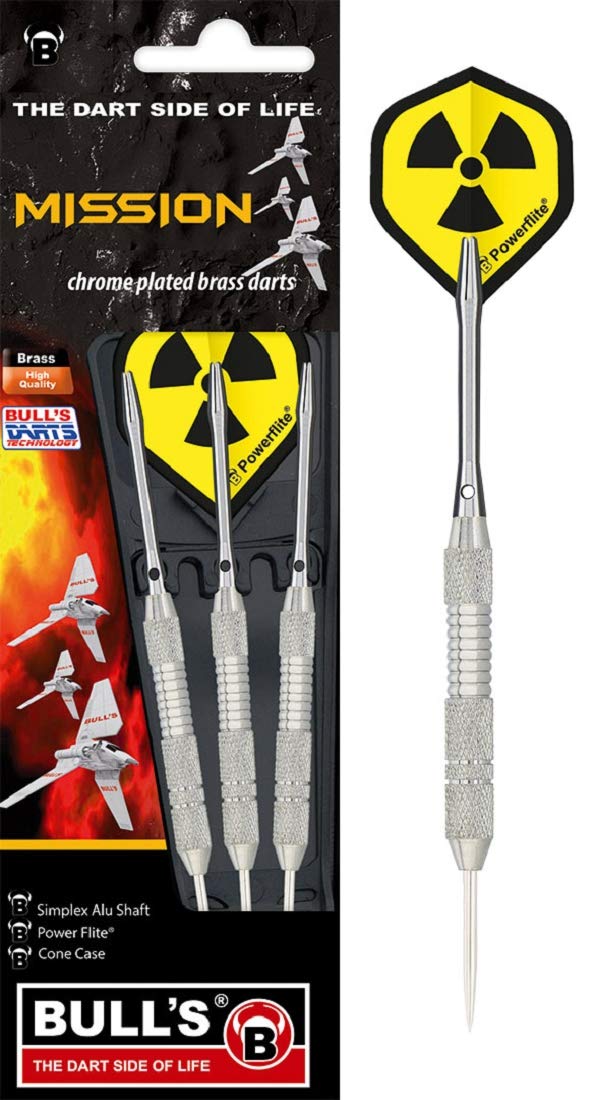 Bulls Unisex Adult Mission Steeldart 3 Pieces - Multicoloured, Medium/24 g