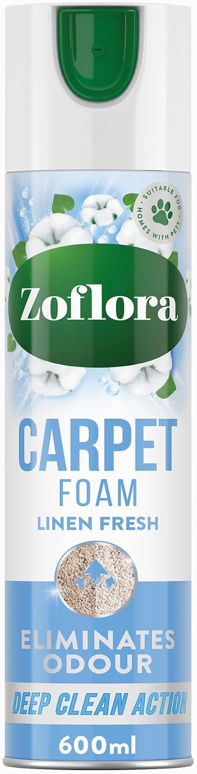 Zoflora Linen Fresh Carpet Freshener & Care Foam 600 ml