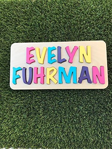 2 Name Toddler Name Puzzle