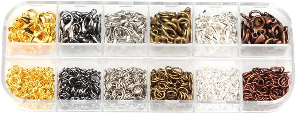 Open Jump Ring Lobster Clasp Set Jewelry Making Bracelet Necklace Closure Connecting Findings Kit