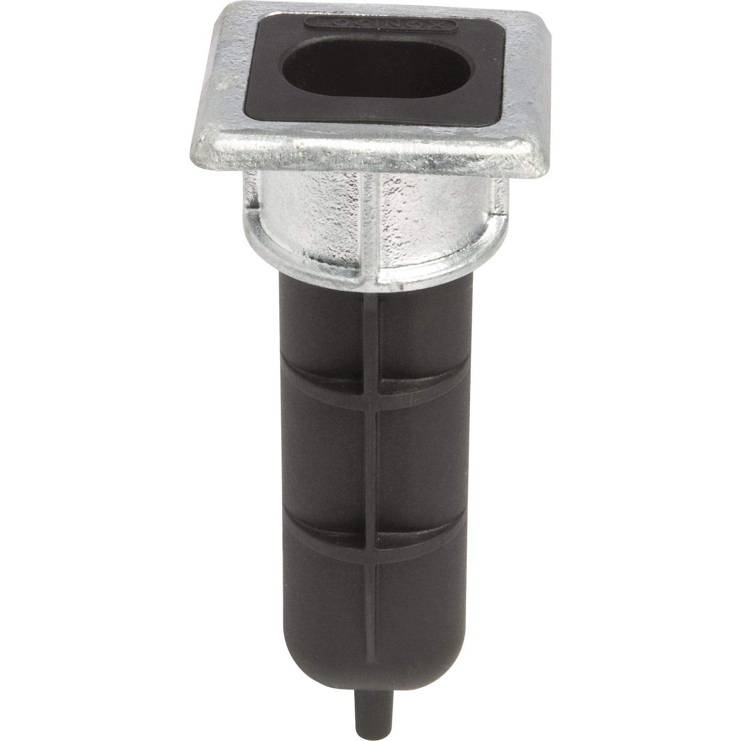 Locinox Floor Stop for bar Latch VSF, 166.5mm, Black, Hot-Dip Galvanized, 1 piece