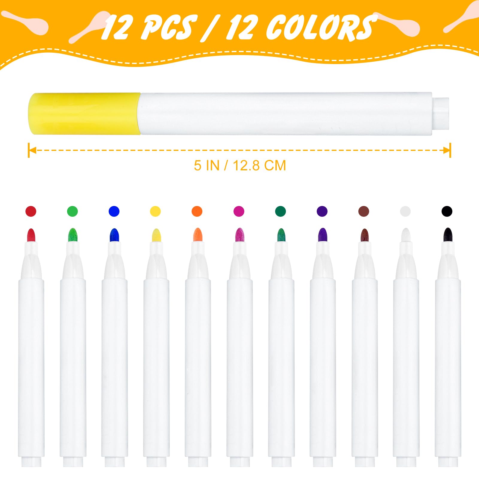 20Pcs DIY Wooden Maracas for Kids, Mini Maracas for Mexican Fiesta Party Favors with 12Pcs Multicolor Pens, Cinco De Mayo Party Supplies