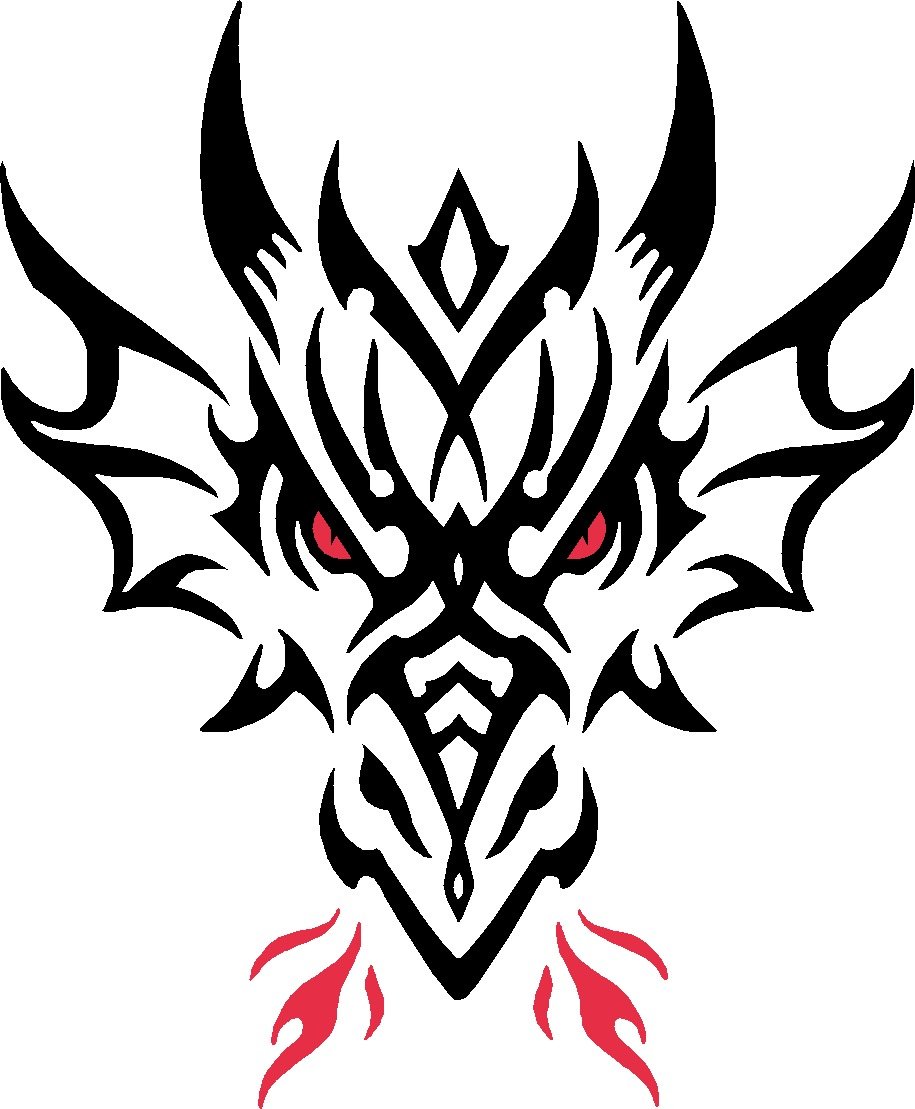 Tribal Dragon Car Camper Van Truck Window Stickers #15- Buy Online in Oman  at Desertcart - 54152494.