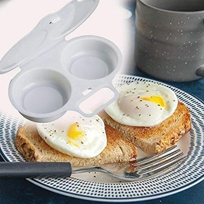 Buy Uume Microwave Egg Poacher Easy To Use Microwave Egg Cooker With Lid White Plastic Microwave Cookware Microwave Safe Egg Cooker 1pcs Online In Indonesia B08hhxk37p