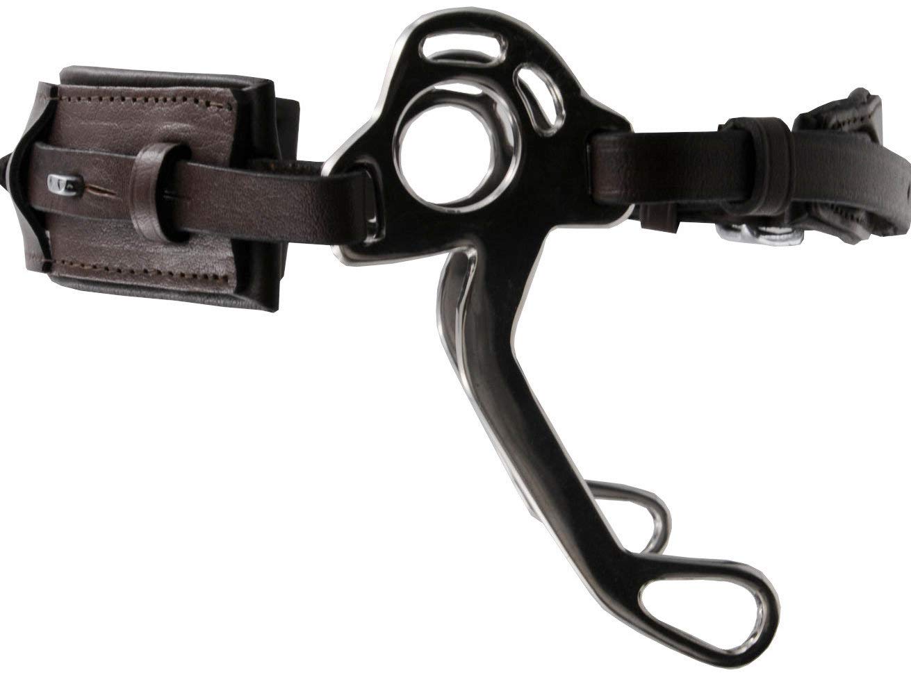 AMKA Hackamore Bitless Bridle with Nose Pad Black