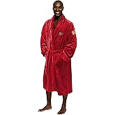 Northwest The Company Official NFL San Francisco 49ers Men's L/XL Silk Touch Bath Robe with Number, Red, 26" x 47"