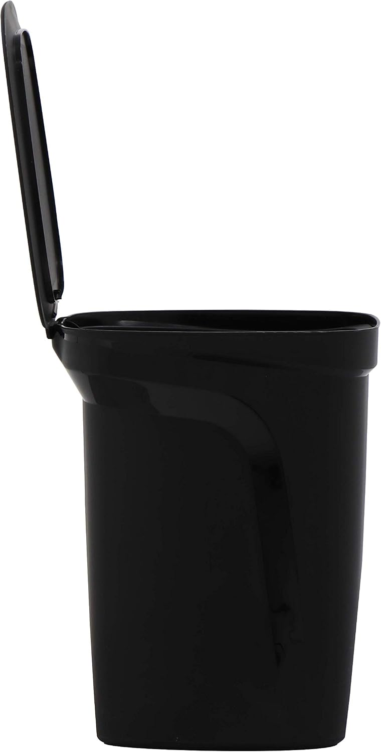 Tramontina 92852/409 10L Plastic Pedal Bin, Black, 10-Litre - Image 4