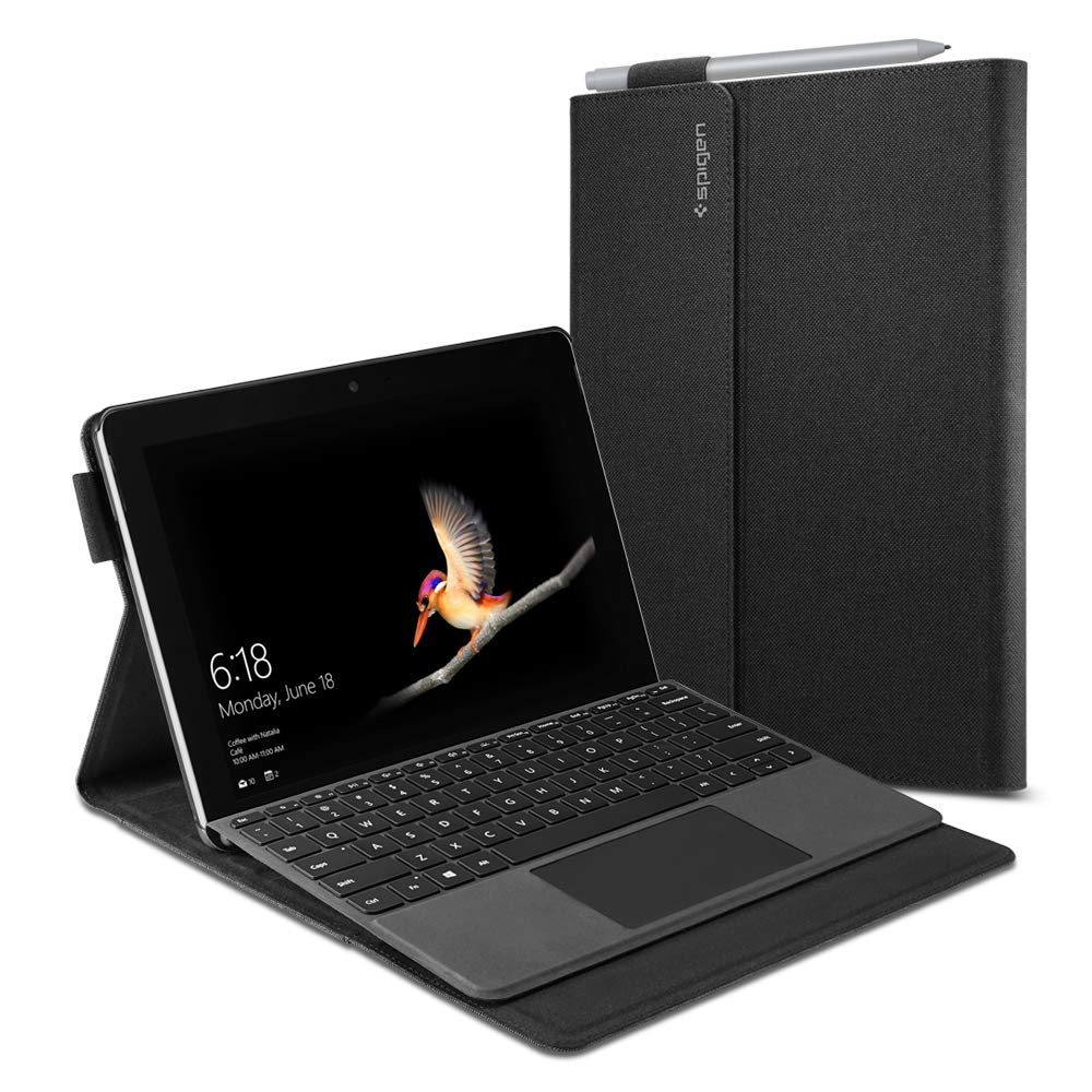 Spigen Folio Stand Compatible with Microsoft Surface Go 2 (2020) / Surface Go (2018) Case – Black