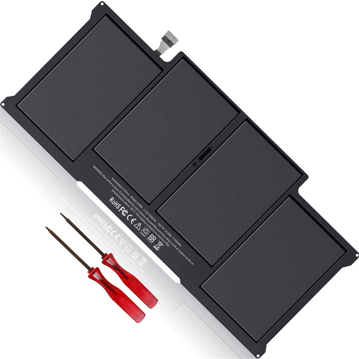 A1496 A1377 A1405 Laptop Battery Replacement for MacBook Air 13 inch A1466 (Mid 2012, Mid 2013, Early 2014, Early 2015,2017) A1369(Late 2010, Mid 2011Version) (7.6V 54.4Wh)