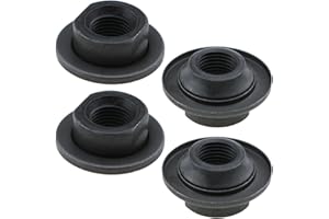 LUORNG 4PCS Wheel Nut Bicycle Rear Axle Gear Black Mountain Bicycle Axle Nut Fit Bicycle Wheel Hub Mount Repair
