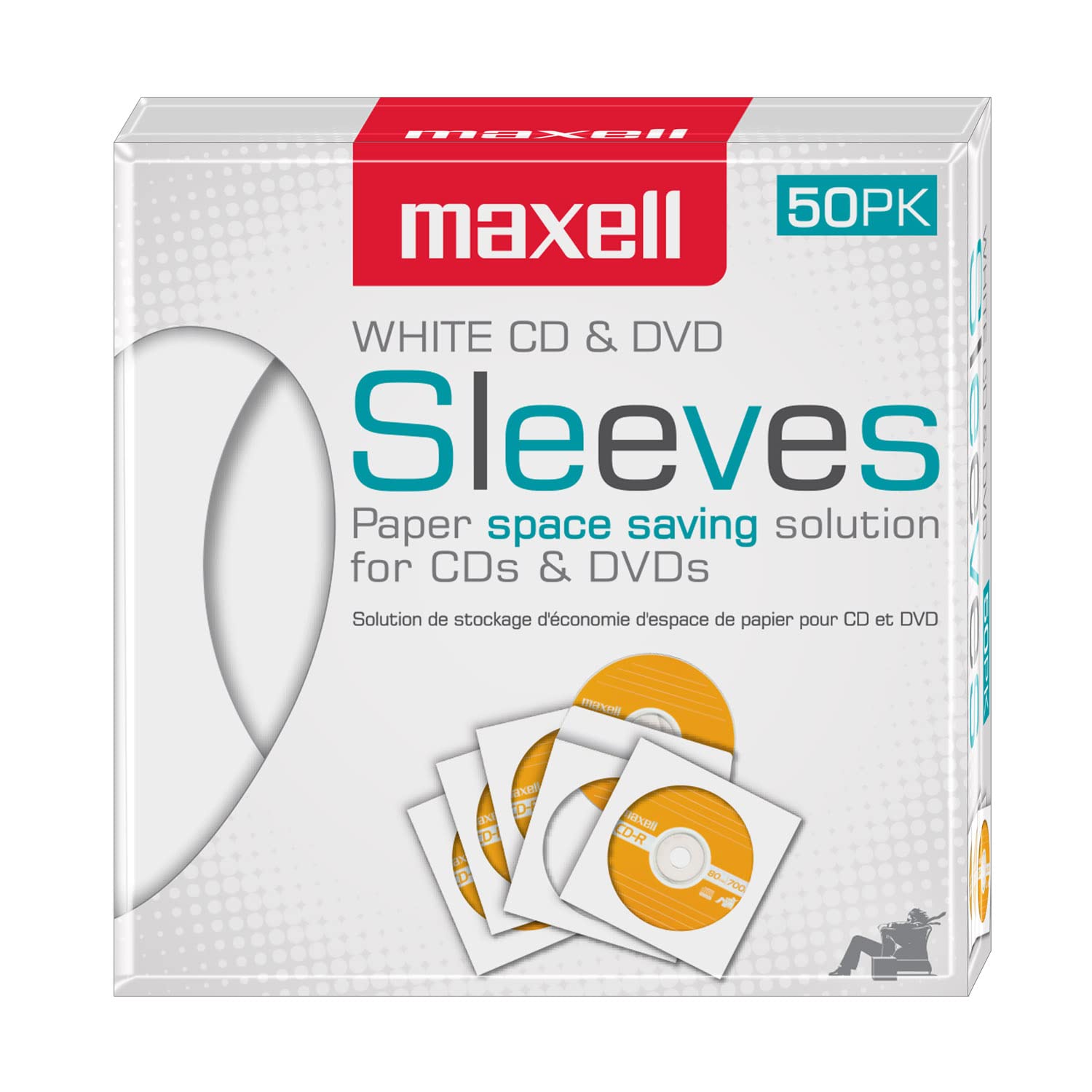Maxell White CD/DVD Sleeves