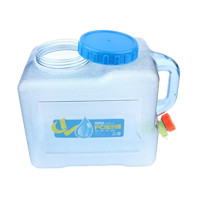 Baoblaze Tragbarer Kunststoff Wasserkanister Leicht Wasserbehälter mit Wasserhahn