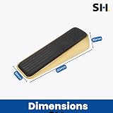 Select Hardware Keypak Premium Door Stopper Rubber Brass Wedge Heavy Duty view 3
