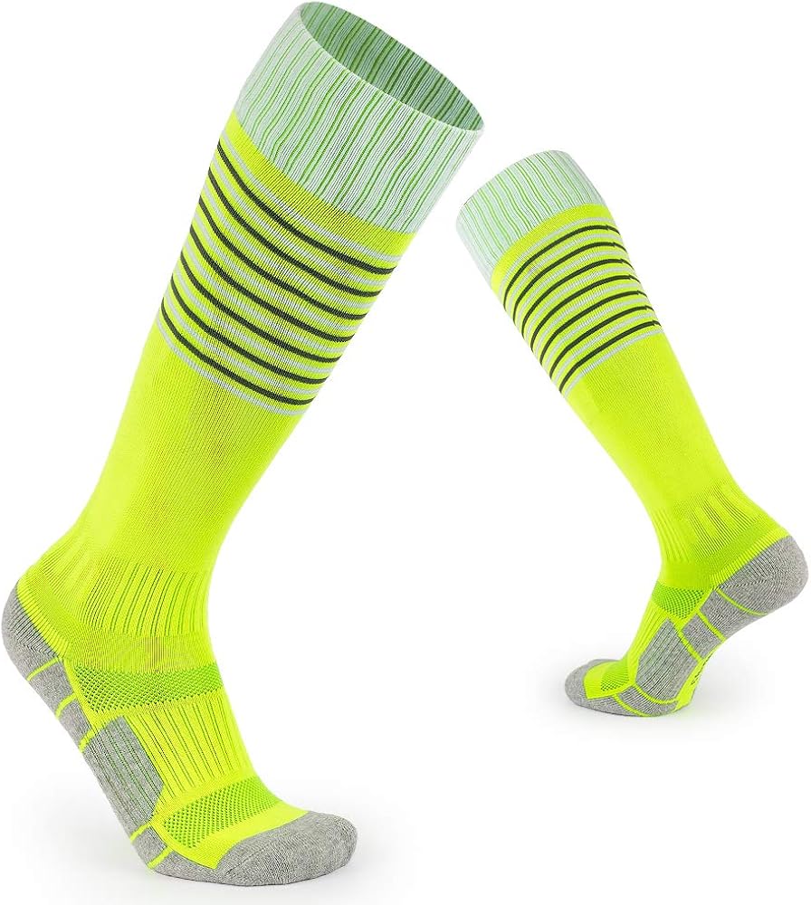 Kids Soccer Socks Little Boys Girls Knee High Cotton