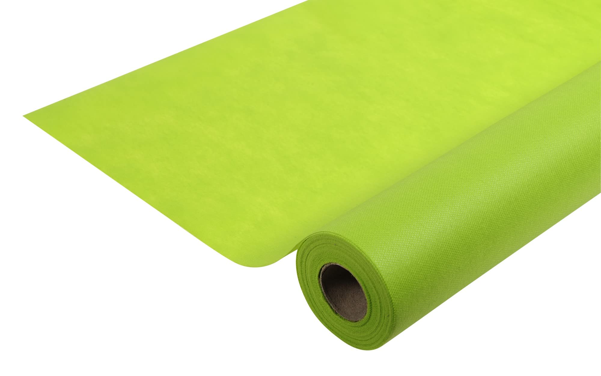 Disposable spun bound nonwoven tablecloth - Roll 10 M long X 1.20 M wide - Tear-proof, water-repellent and wipe able material - Kiwi Green โ image 1