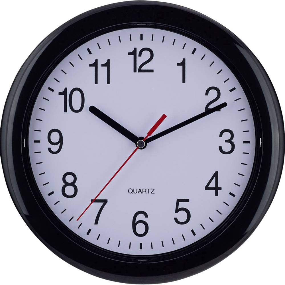 Eurotime 22221 Quartz Wall Clock 25 cm Black