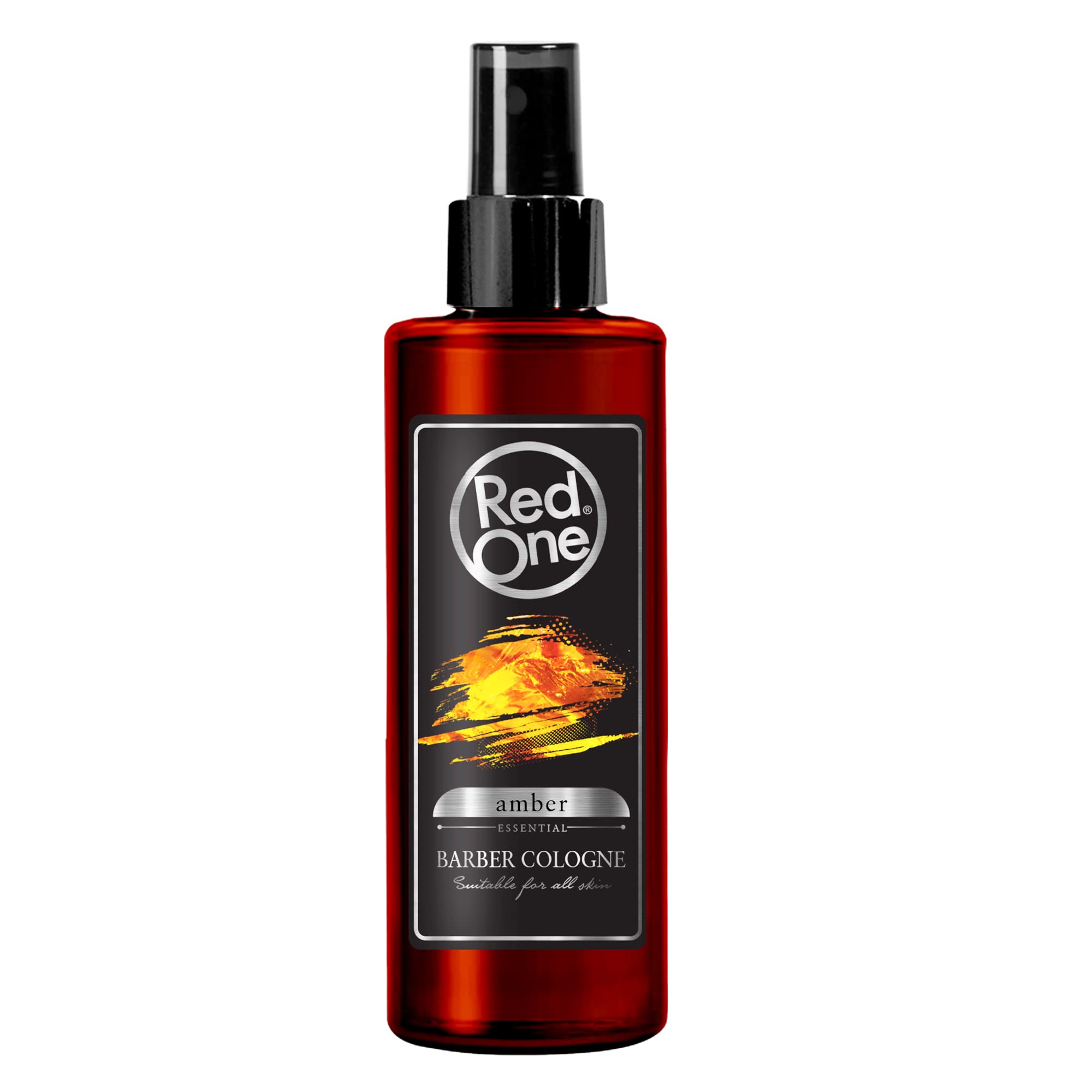 RedOne Amber Cologne Spray 150ml – Long Lasting Barber Cologne for Men, Refreshing Aftershave Alternative with Strong Amber Fragrance, Cooling & Cleansing for Daily Grooming