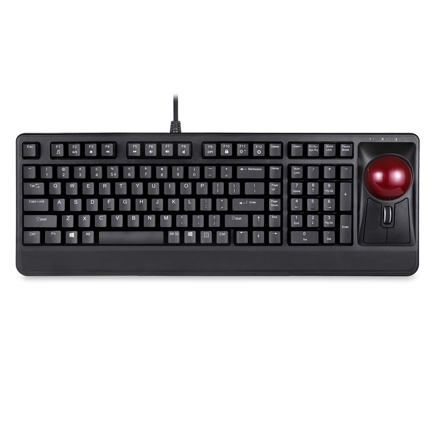 Amazon.in Buy Perixx Periboard522 Mechanical Trackball Keyboard 2.17 Inch Large Trackball