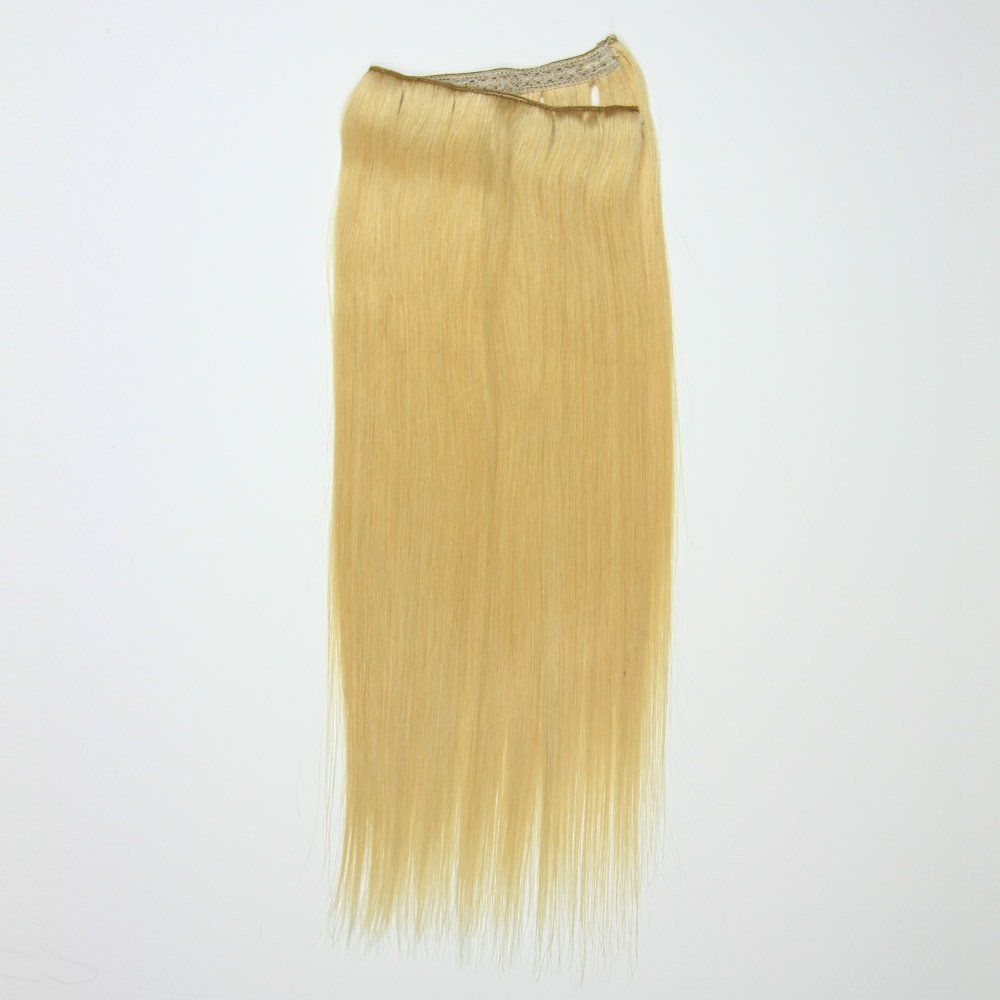 I&K 18” Onepiece QuickFit 100% Human Hair Extensions #24-Light Blonde 18 inches — image 1