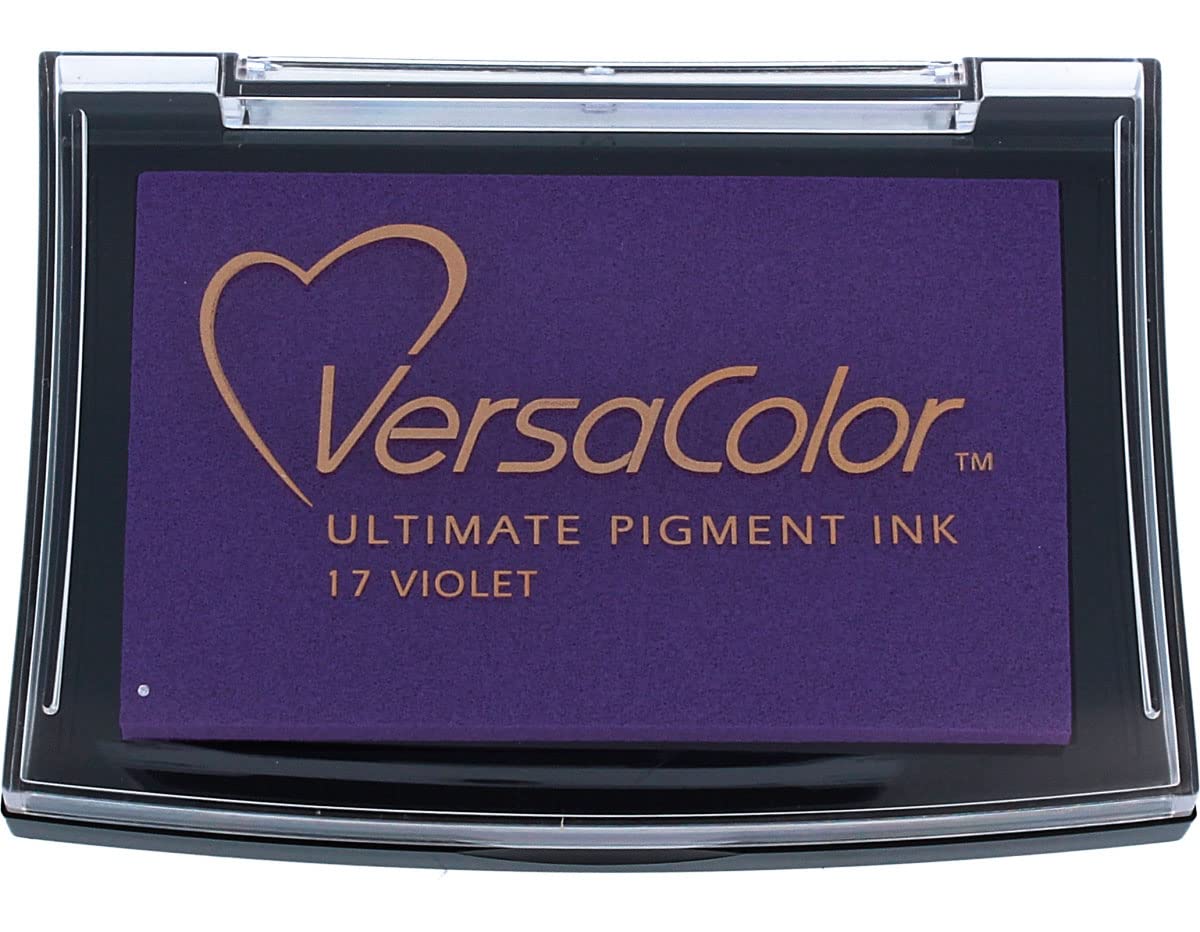 Tsukineko VC017 Versacolor Ink Pad, Violet, 4 x 4 cm