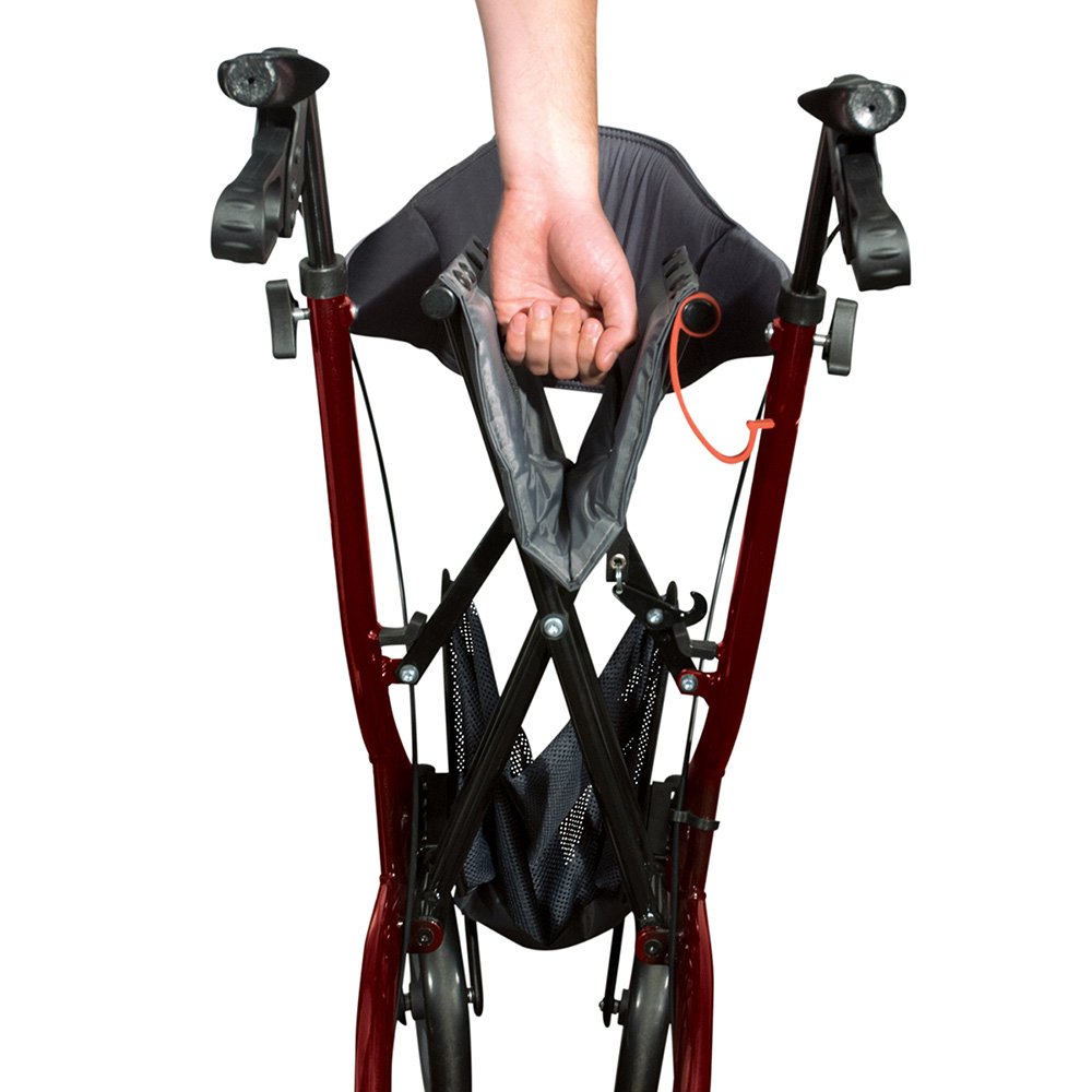 Hugo Mobility Explore SideFold Rollator Walker with Seat, Backrest and