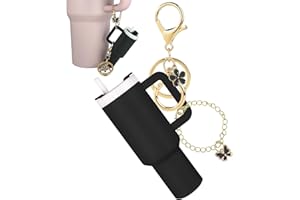ERTUNA Mini Tumbler Keychain Accessories for Stanley Cup, 2 Way Cute Charms Chapstick Lip Balm Holder for Women Purse Handbag