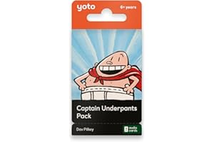Yoto Captain Underpants Pack - 3 Kids Audiobook Cards for Use with Player & Mini All–in–1 Audio Player, Educational & Screen–