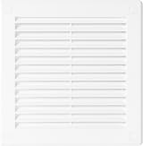 Awenta Plastic Air Vent Grille Cover 150x150mm White with Insect Grid view 2