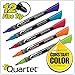 Quartet Dry Erase Markers, Fine Tip, BOLD COLOR, EnduraGlide Whiteboard/White Board Markers, Assorted Vivid Colors, 12-Pack (5001-10VECR)
