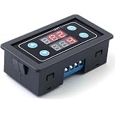 ICSTATION Delay Relay Module, AC 85V-265V Time Delay Switch 0-999s/min/h Timer Relay LED Display Digital Timer Cycle Delay Switch Module for Light Water Pump Engine
