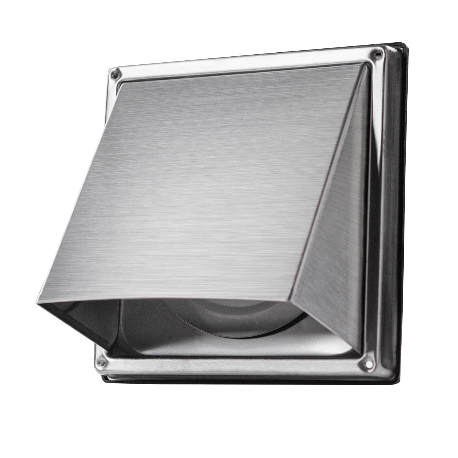 150mm Extractor Fan Vent Cover Cowled External Air Vent Cover Stainless Steel Tumble Dryer Vent