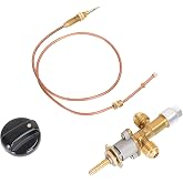 Lemfema Low Pressure Propane Gas Control Valve Kit With Thermocouple - 5/8-18UNF Ports, For Fire Pits, Fireplaces (50,000 BTU Max) - View #10